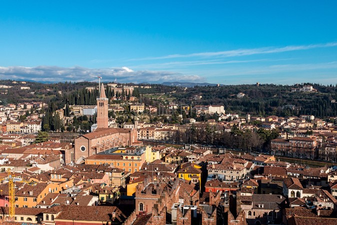 verona immagini città | immagini verona centro | cartoline di verona | verona tetti | panoramica | 